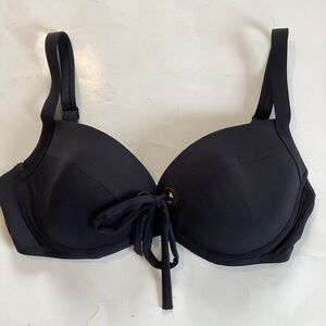 ROXY padded bikini top black